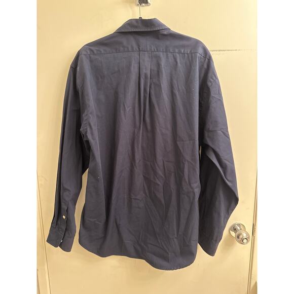 Ralph Lauren Blake Shirt Men’s L Blue Cotton Button Down Polo Pony Logo Vintage - Picture 3 of 3